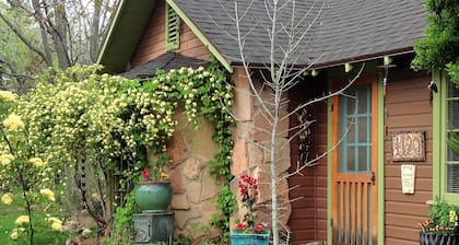 The historic Rose Cottage in Springdale, Utah
