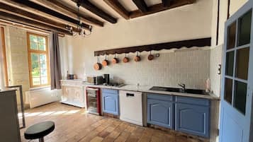 Kühlschrank, Mikrowelle, Geschirrspüler, Wasserkocher