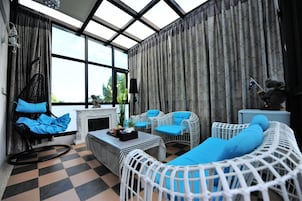 Habitación cuádruple estándar, balcón (Melbourne) | Terraza o patio