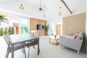 Two Bedrooms Villa Lodges - C2 | Living area | 1-inch flat-screen TV with cable channels, LCD TV