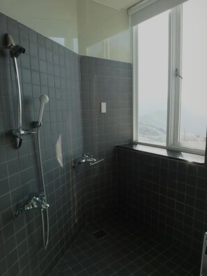 Luxury Quadruple Room, 2 Bedrooms, Mountain View | Bathroom shower
