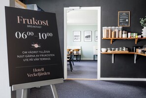 Gratis morgenmadsbuffet hver dag