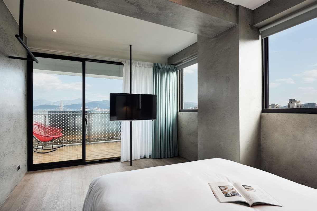 Deluxe-Doppelzimmer, 1 Doppelbett, Terrasse, Flussblick | Ausblick vom Zimmer