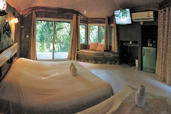 Superior Triple Room, Terrace, Garden View | Free WiFi, bed sheets