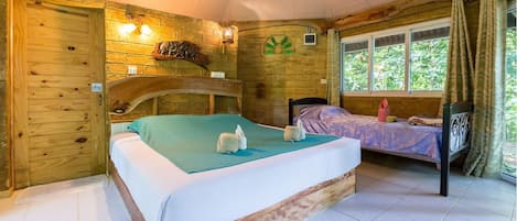 Superior Triple Room, Terrace, Garden View | Free WiFi, bed sheets