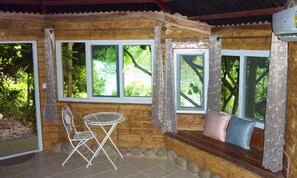 Superior Double Room, Terrace, River View | Living area | 32-inch LCD TV with satellite channels, TV - Baandin Chiewlarn Resort (Ban Ta Khun)