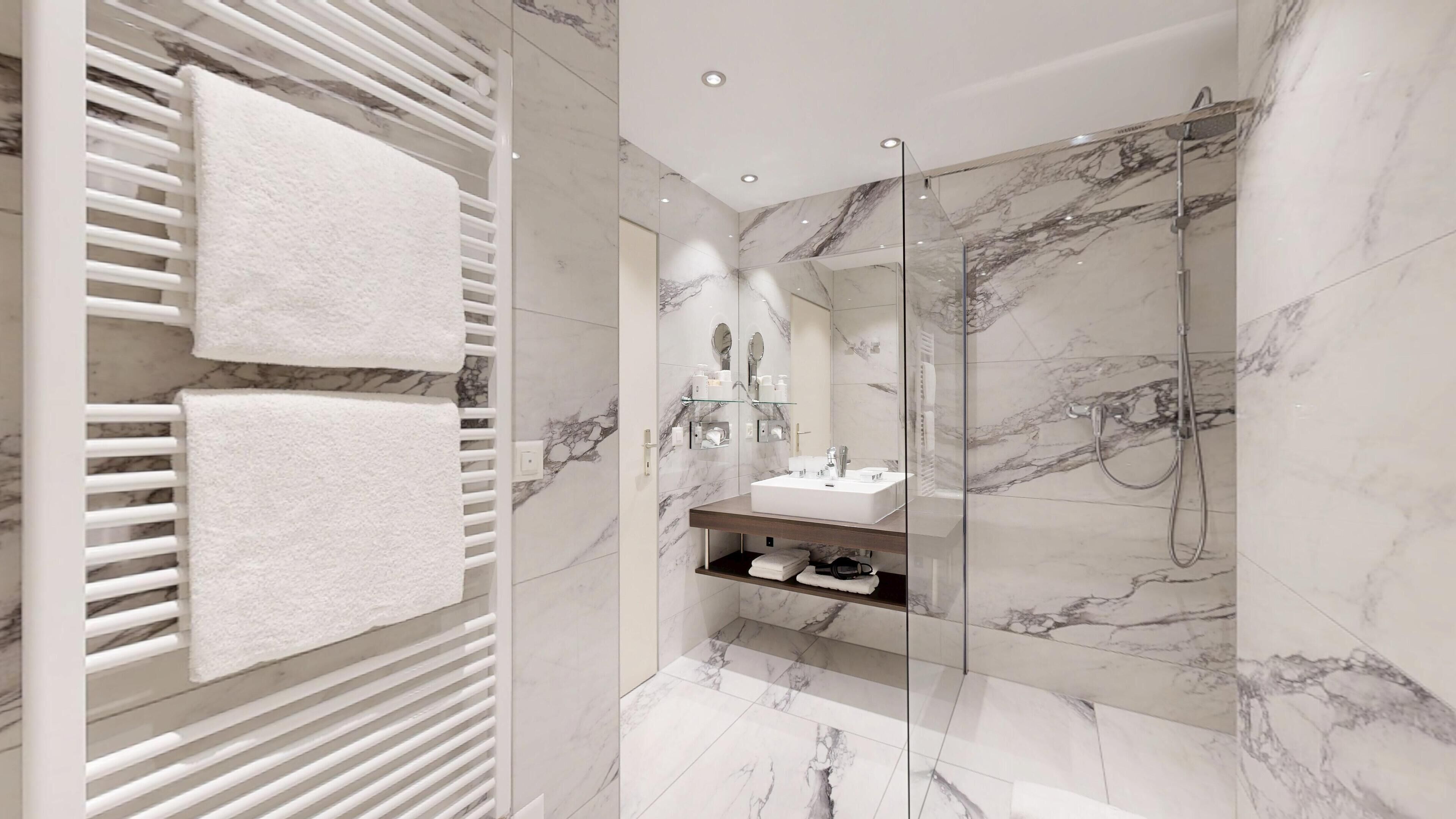 free toiletries, hair dryer, bathrobes, slippers