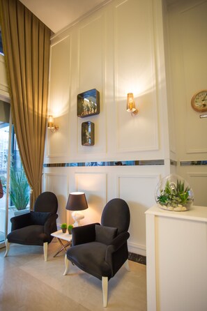 Sitteområde i lobbyen