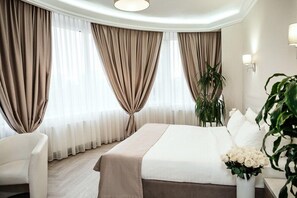 Premium bedding, soundproofing, iron/ironing board, cots/infant beds