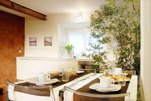 Daily buffet breakfast (EUR 8 per person)