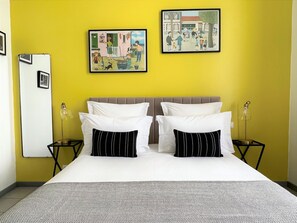 舒适公寓, 1 间卧室, 无烟房, 厨房 (La Marelle) | 高档床上用品、记忆海绵床垫、遮光窗帘、免费婴儿床