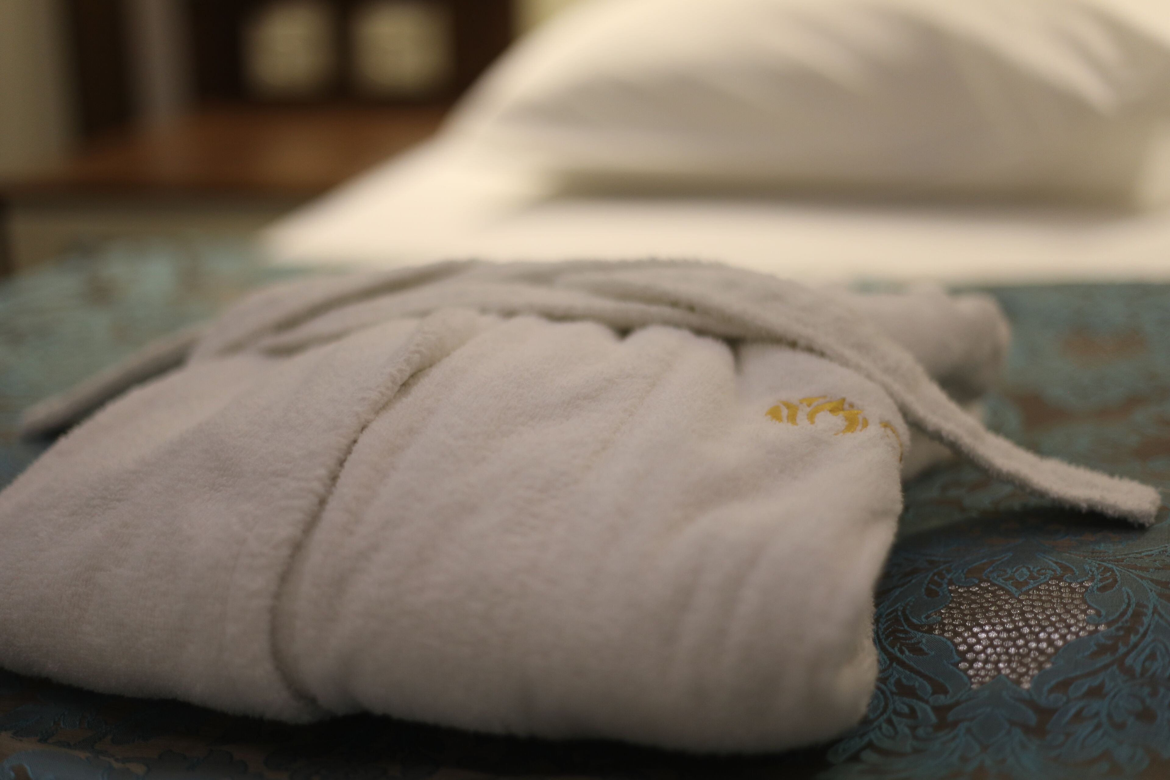 premium bedding, minibar, desk, laptop workspace