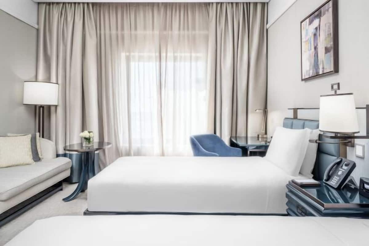 Premium bedding, pillowtop beds, minibar, in-room safe