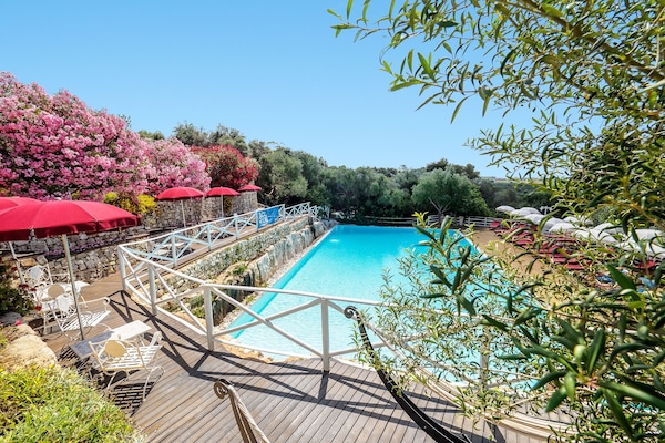 2 outdoor pools, a rooftop pool
