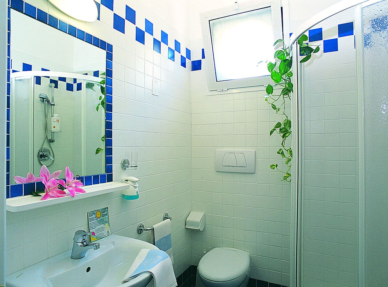 quadruple room | bathroom | shower, free toiletries, hair dryer, bidet