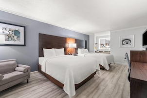 Standard Room, 2 Queen Beds, Non Smoking | Premium bedding, desk, iron/ironing board, free WiFi