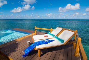 Alberca al aire libre y alberca infinita