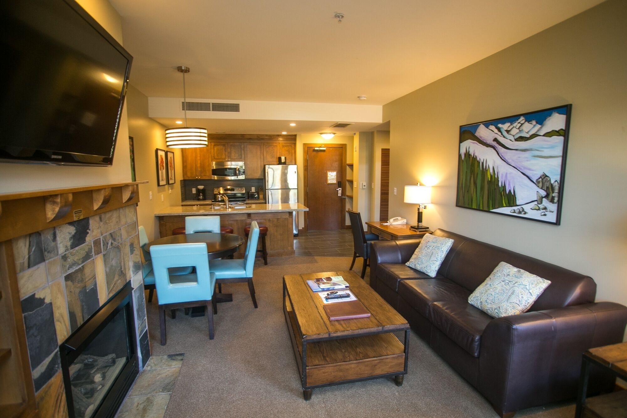 Condo, 1 Bedroom | Living room | Flat-screen TV