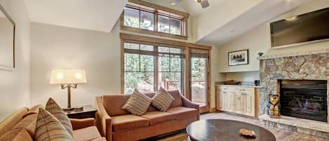 Townhome, 2 Bedrooms | Living area | 42-inch flat-screen TV with cable channels, TV