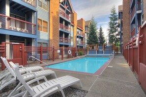 Studio | Pool | Outdoor pool, a heated pool - In The Heart Of Breck - Studio With Loft 1 Bedroom Condo by RedAwning (Breckenridge)