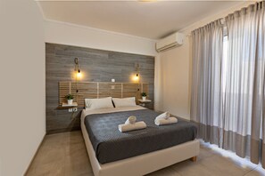 Apartemen Standar | 1 kamar tidur, brankas, kedap suara, dan setrika/meja setrika