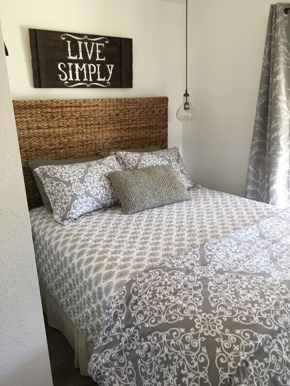 1 bedroom, iron/ironing board, travel crib, free WiFi