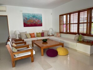 Télévision, cheminée, jeux vidéo, table de tennis de table