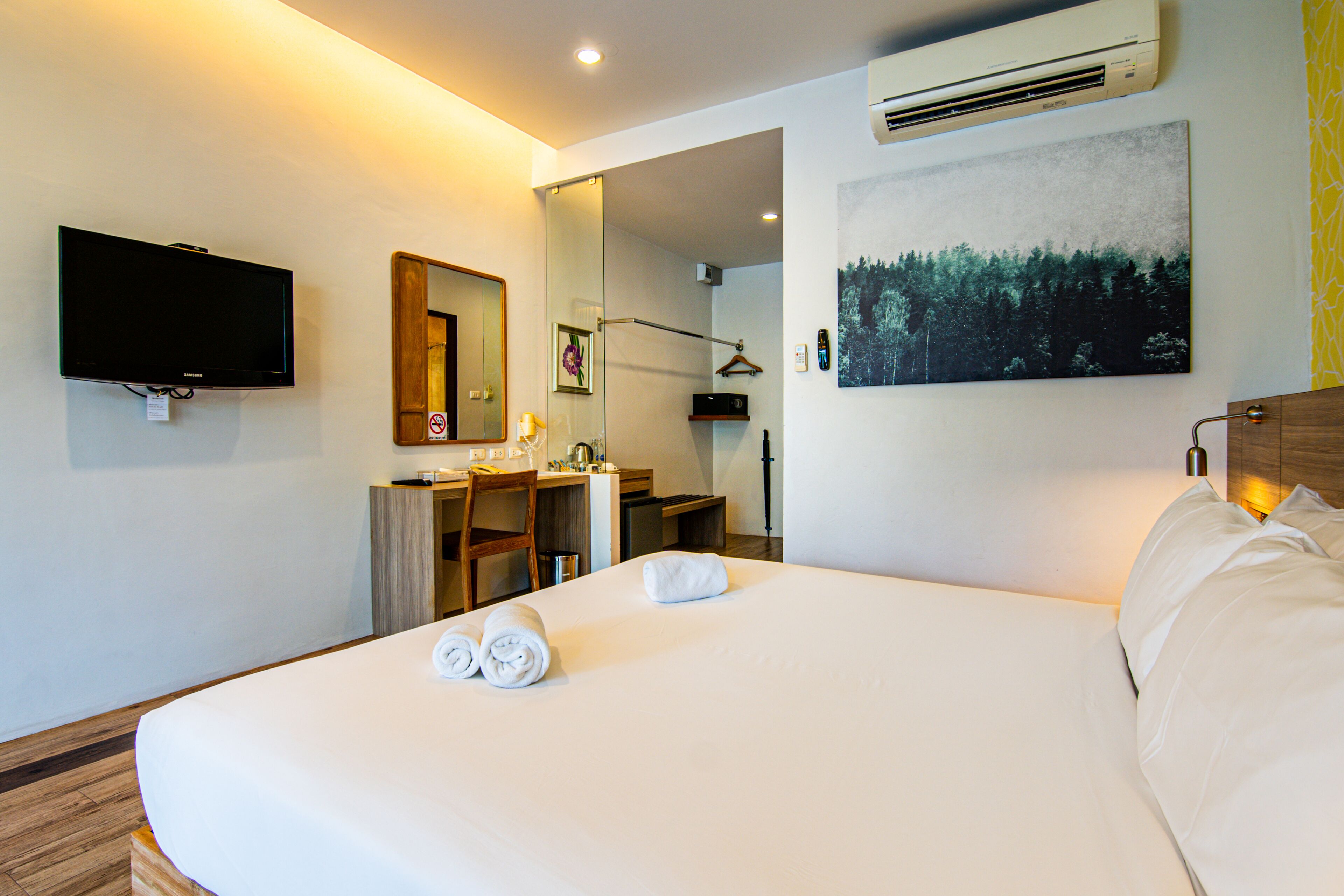 building terrace pool view - ground floor | premium bedding, minibar, in-room safe, individually decorated