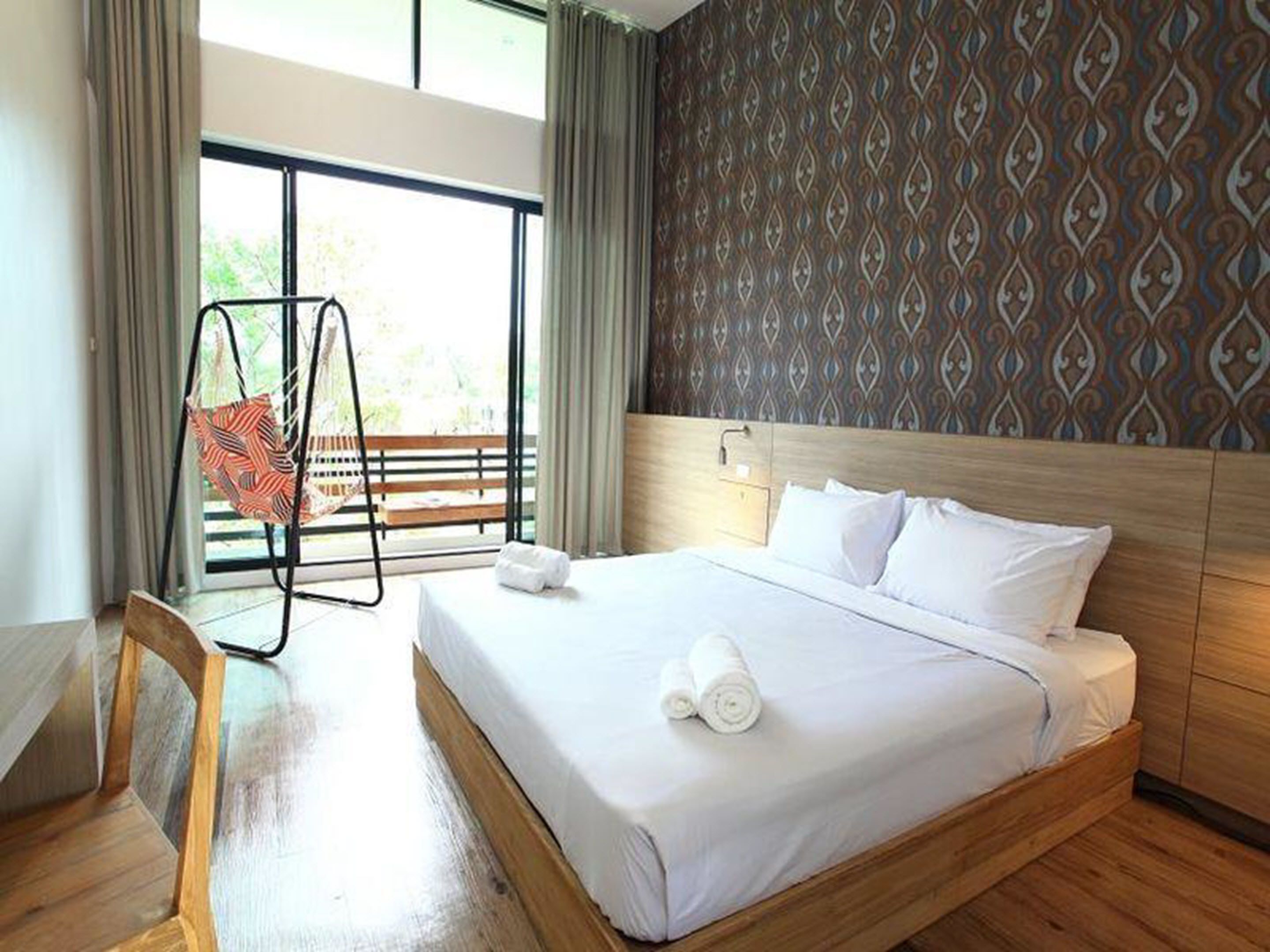 building terrace pool view - upper floor | premium bedding, minibar, in-room safe, individually decorated