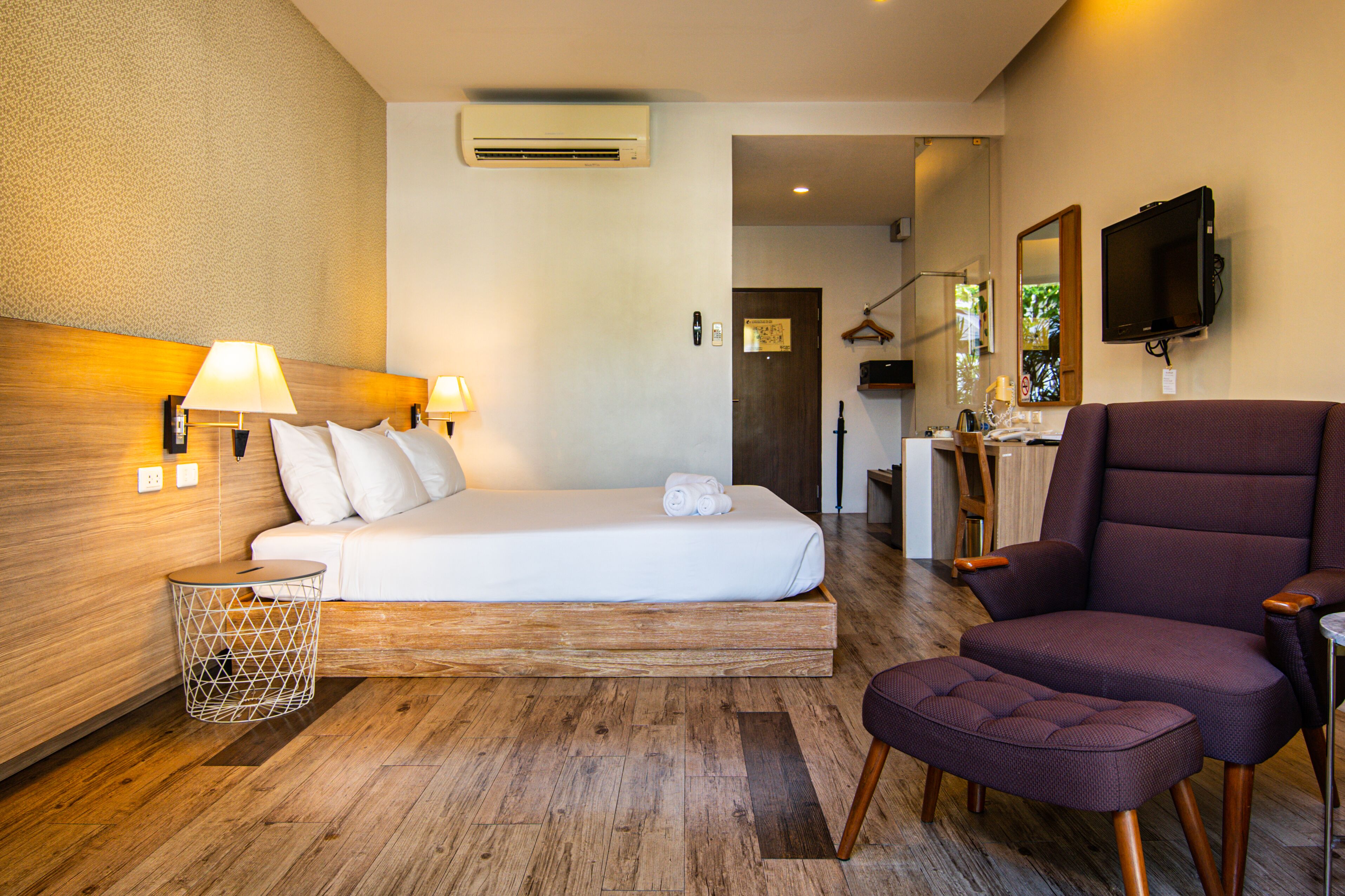 premium bedding, minibar, in-room safe, individually decorated