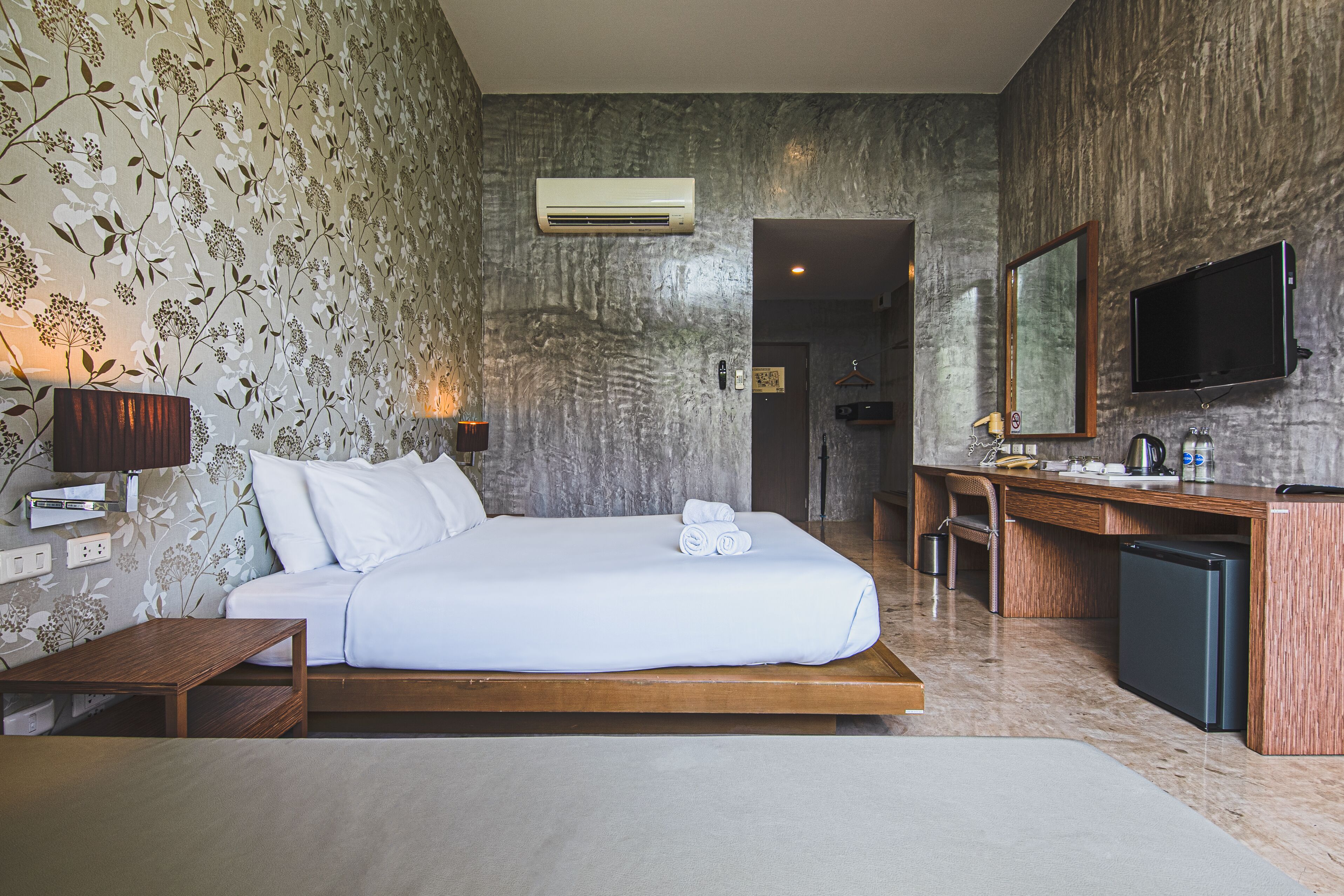 building terrace view | premium bedding, minibar, in-room safe, individually decorated