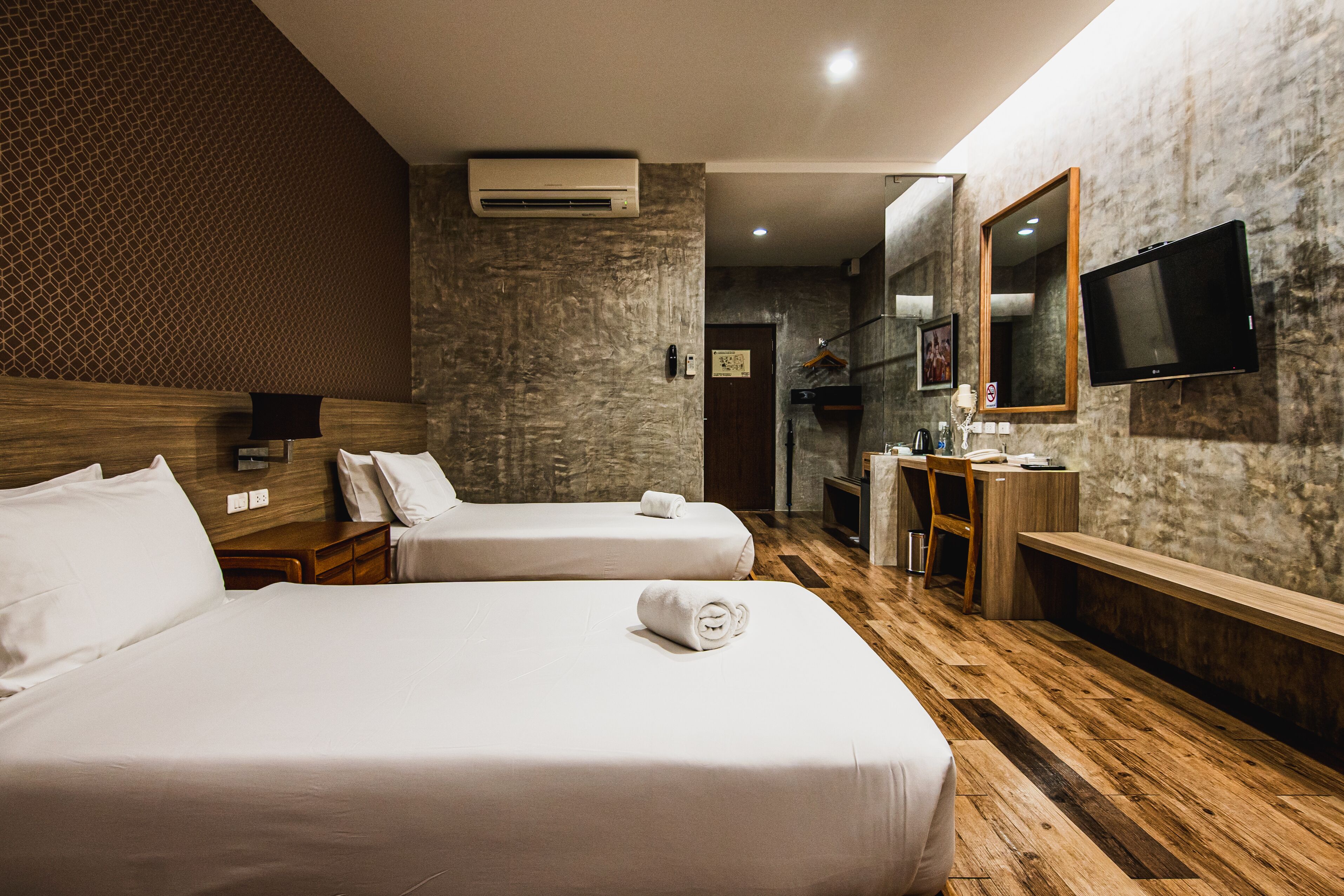 building terrace view | premium bedding, minibar, in-room safe, individually decorated