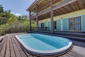 Outdoor pool - Perfect Private Caribbean Seafront Luxury Villa with Pool (Plantation, Lot 139)