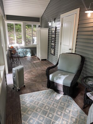 Interior - Cozy cabin in our private woods, close to a bike trail, winery, and lakes (Traverse City)