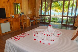 On the beach, white sand, beach bar
