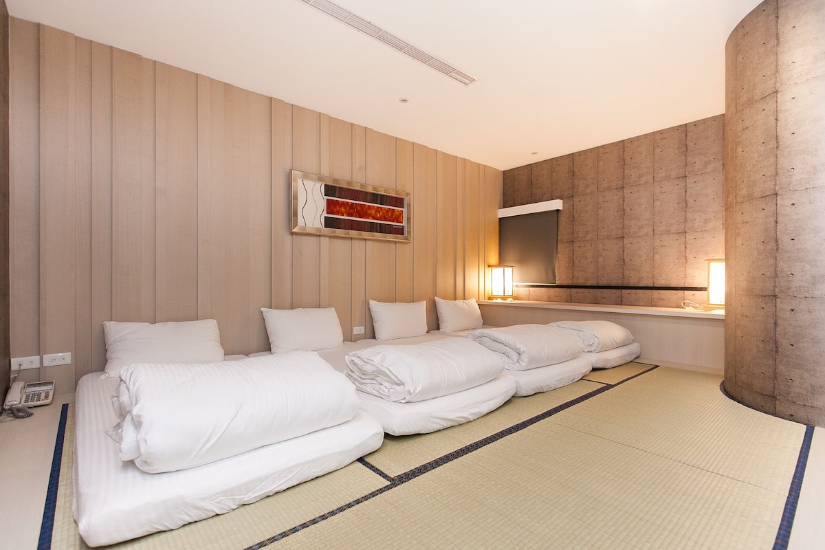 Family Quadruple Room, 2 Queen Beds | Premium bedding, desk, blackout drapes, free WiFi