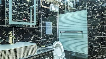 In-room safe, blackout drapes, soundproofing, free WiFi
