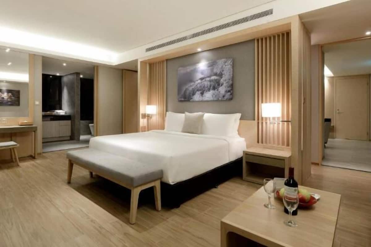 1 chambre, literie de qualité, couette en duvet, minibar