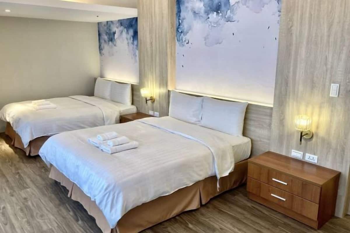 Desk, blackout curtains, iron/ironing board, free WiFi