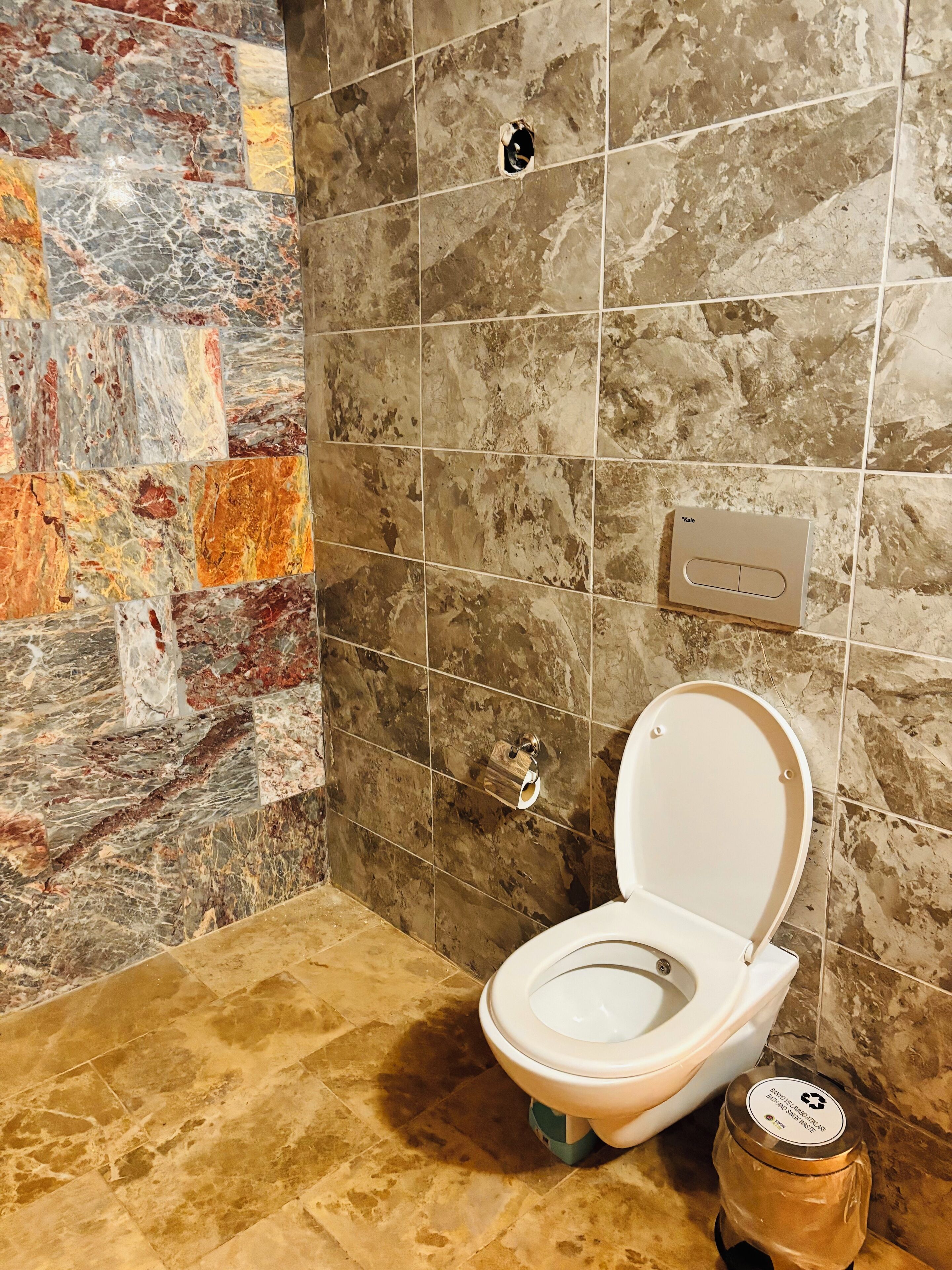 comfort room, garden view | bathroom | shower, rainfall showerhead, slippers, towels