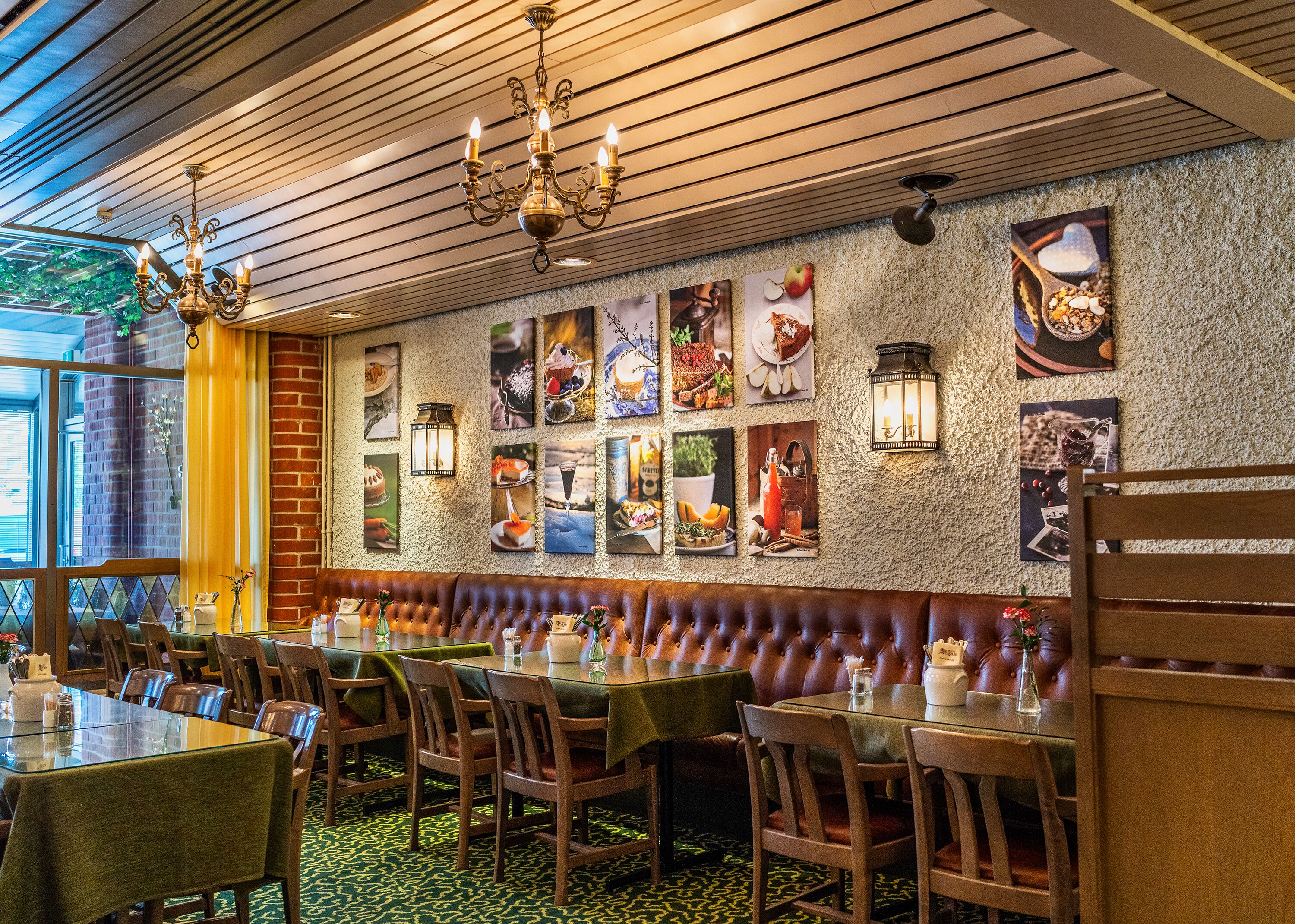 lunch and dinner served, local and international cuisine