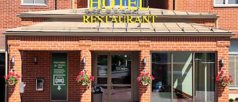 Majoituspaikan sisäänkäynti