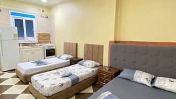 Premium bedding, iron/ironing board, free WiFi, bed sheets