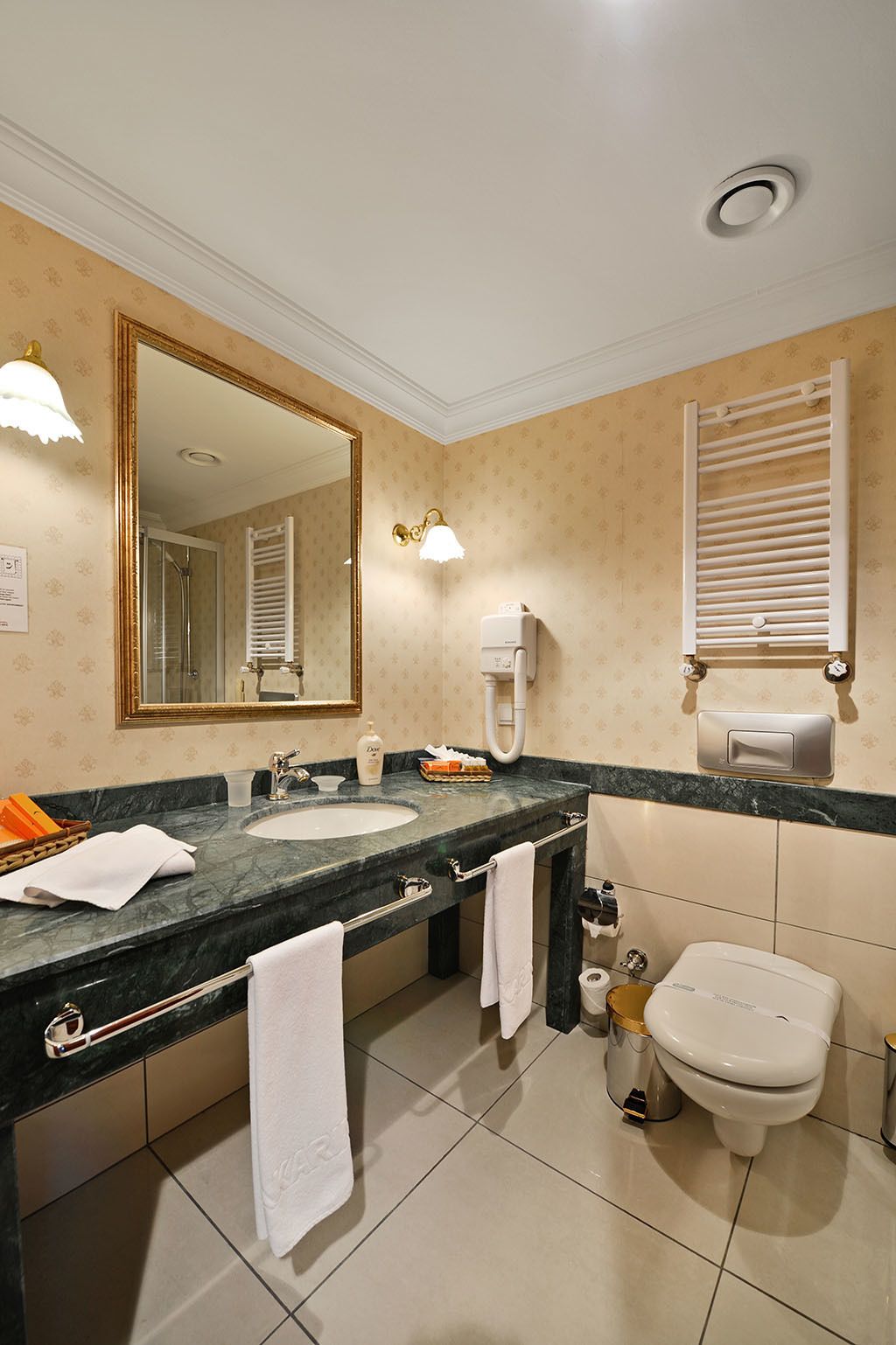 royal suite | bathroom | deep-soaking bathtub, free toiletries, hair dryer, bathrobes