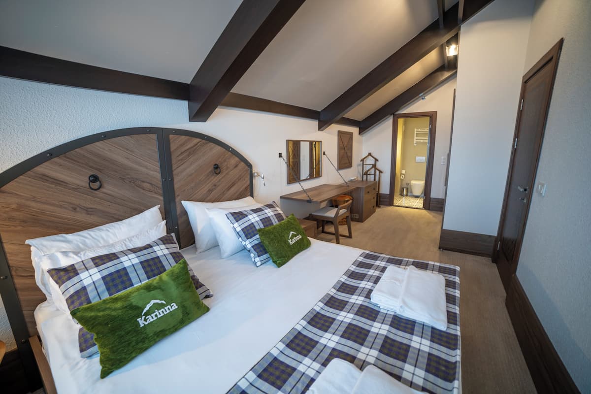 Ropa de cama de alta calidad y minibar