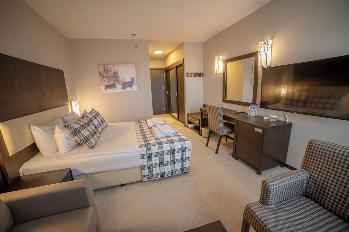 Ropa de cama de alta calidad y minibar