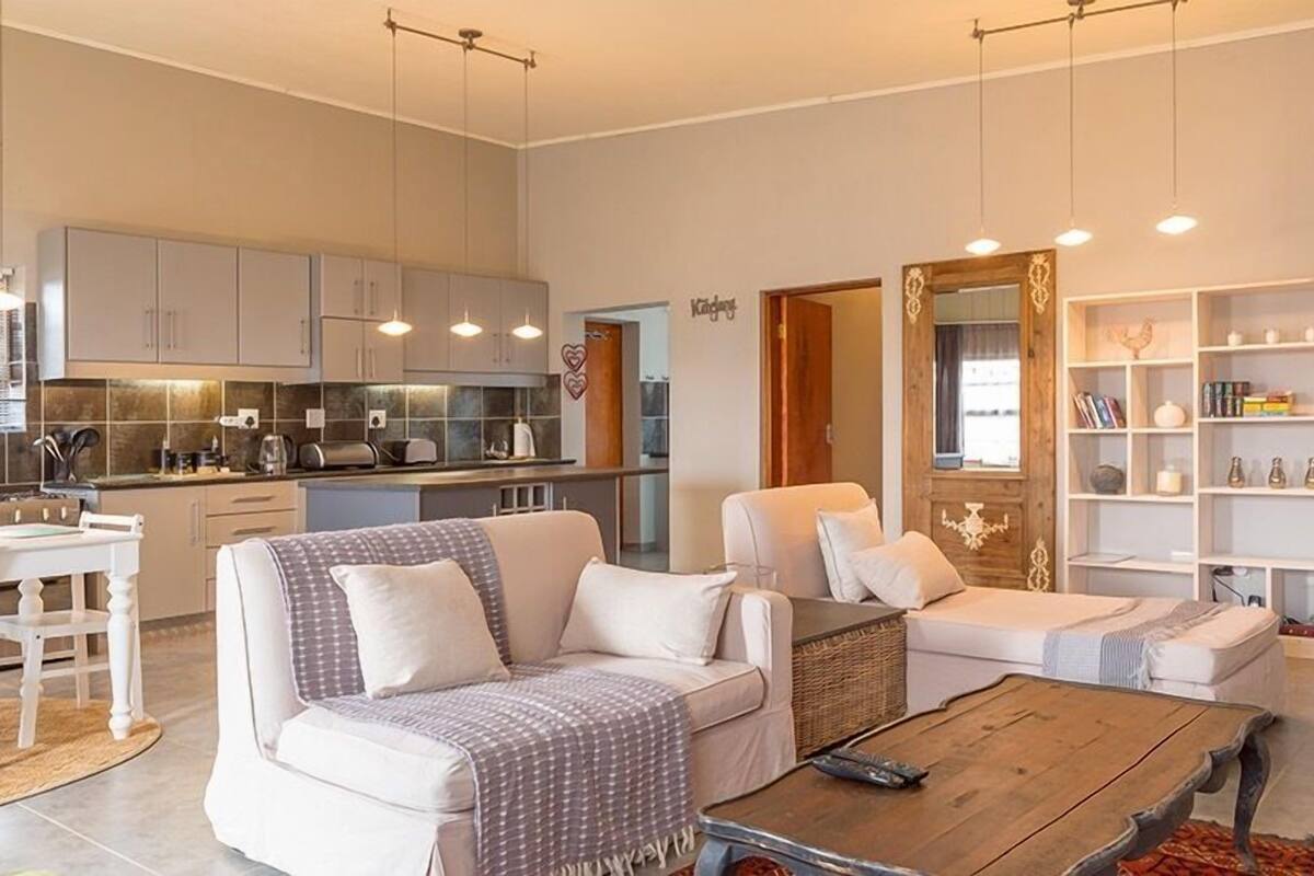 Apartment, 2 Bedrooms (Etosha) | Living area | Flat-screen TV