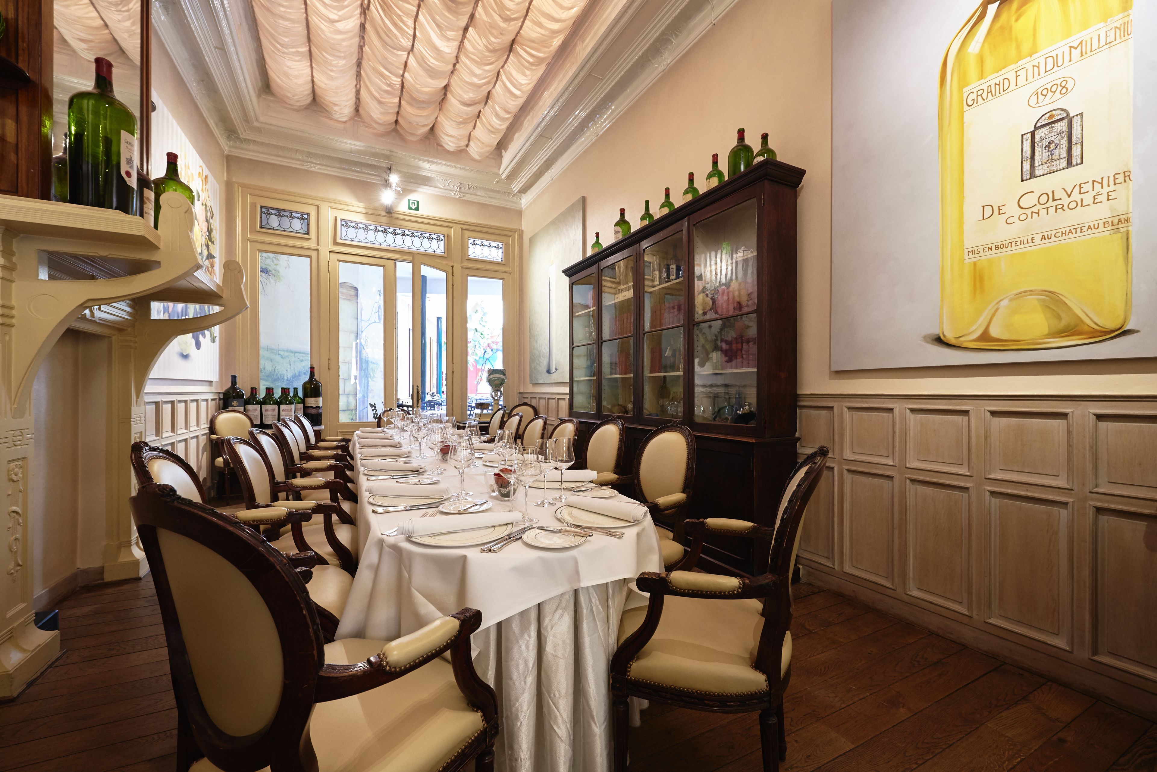 Serveert lunch en diner, Franse gerechten