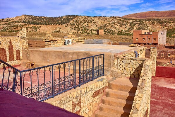 Double Room | Soundproofing, free WiFi, bed sheets - Auberge Restaurant Telouet (Telouet)