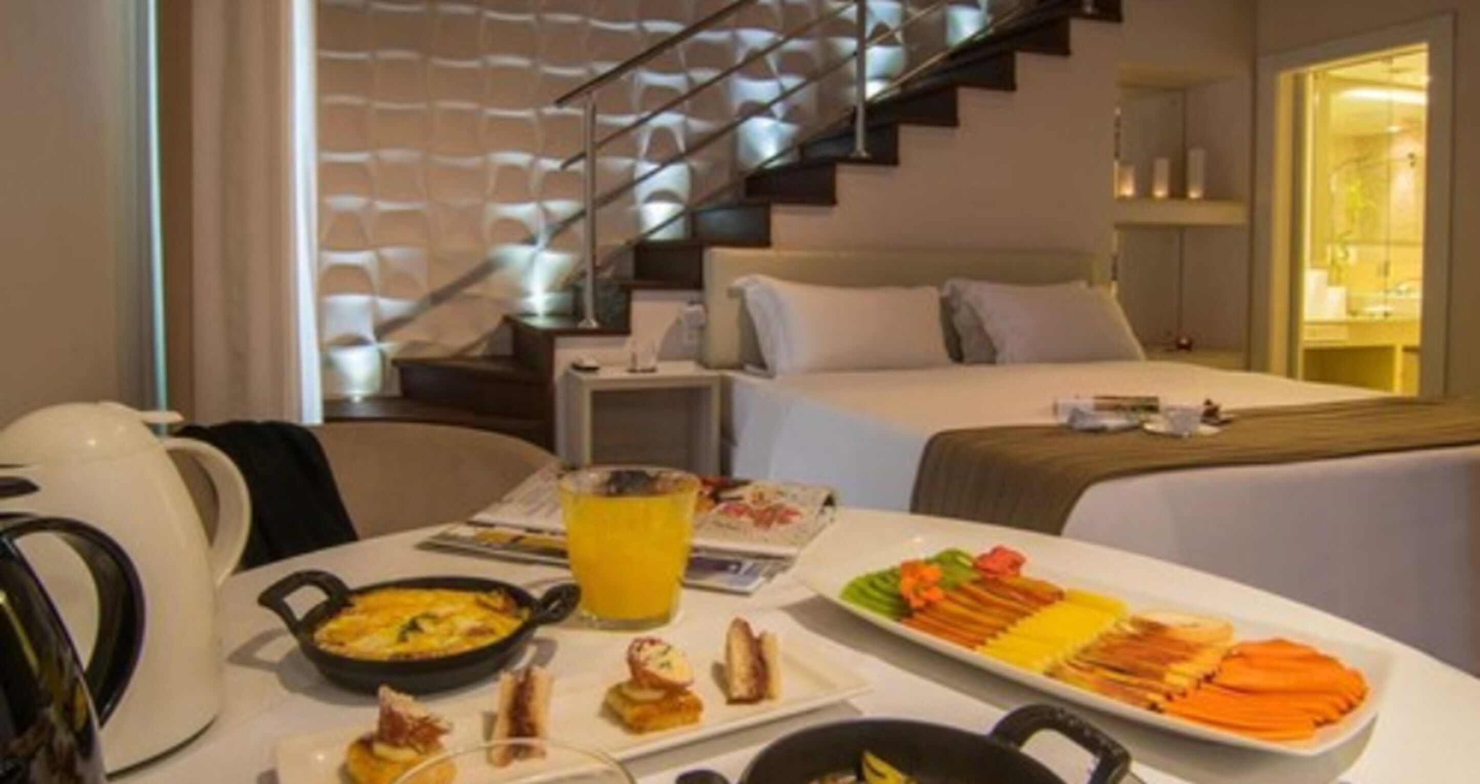 Serviço de quarto: opções para refeição